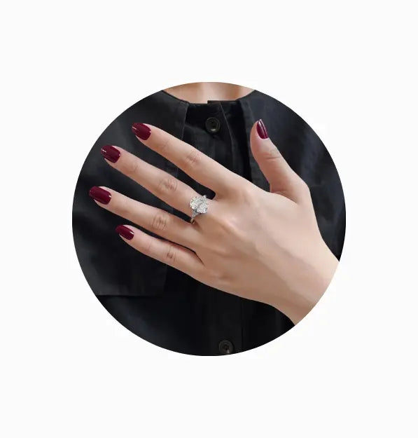 Lumière Deluxe 4.5ct Oval Cut Moissanite Ring
