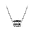 Men's Prism Barrel Mulit-Faceted Tungsten Pendant Necklace