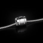 Men's Prism Barrel Mulit-Faceted Tungsten Pendant Necklace