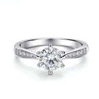 New Love Moissanite Solitaire Ring 1.0ct