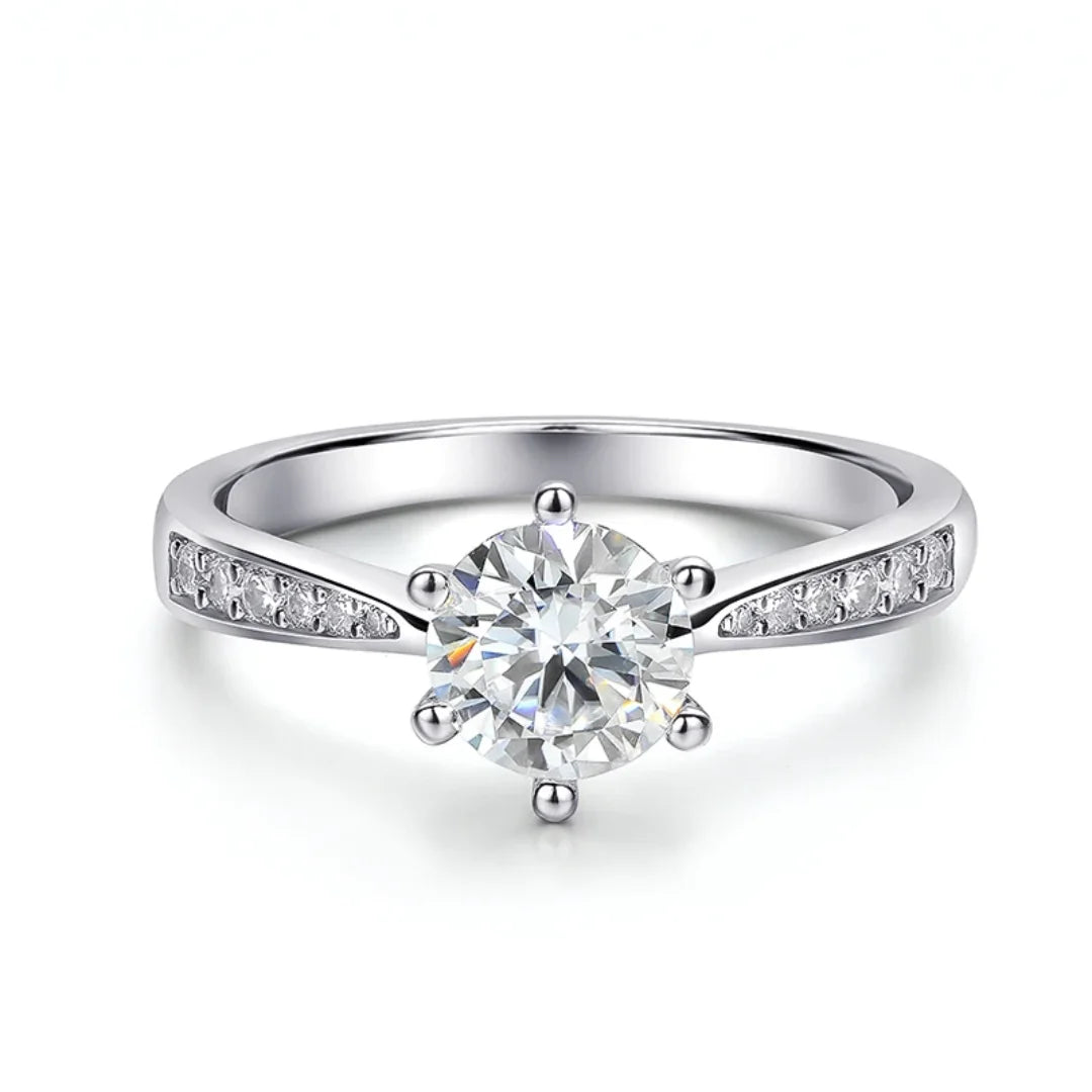 New Love Moissanite Solitaire Ring 1.0ct