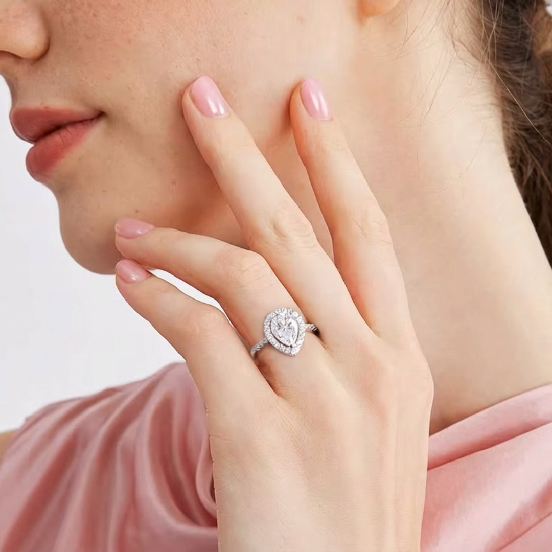 Virelle Pear Cut Moissanite Engagement Ring 2.0ct