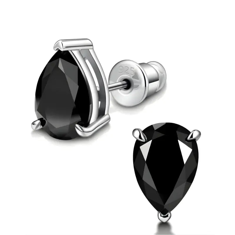 Goutte Deluxe Black Moissanite Earrings 2.0ctw – 4.0ctw