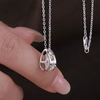 Belize 1ct Pear Cut Deluxe Moissanite Necklace