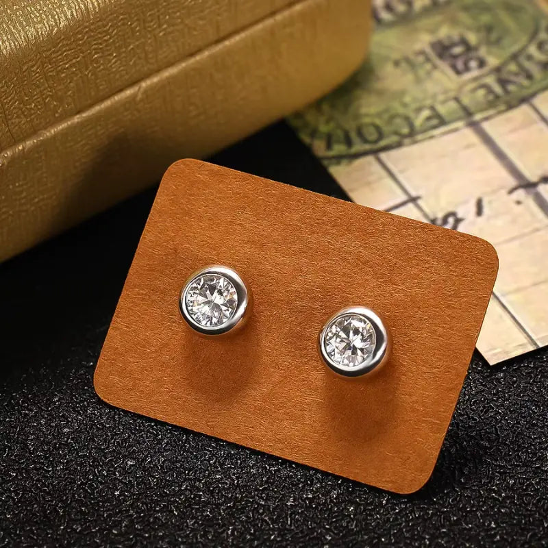 Orbé Moissanite Deluxe Solitaire Earrings 0.5ct