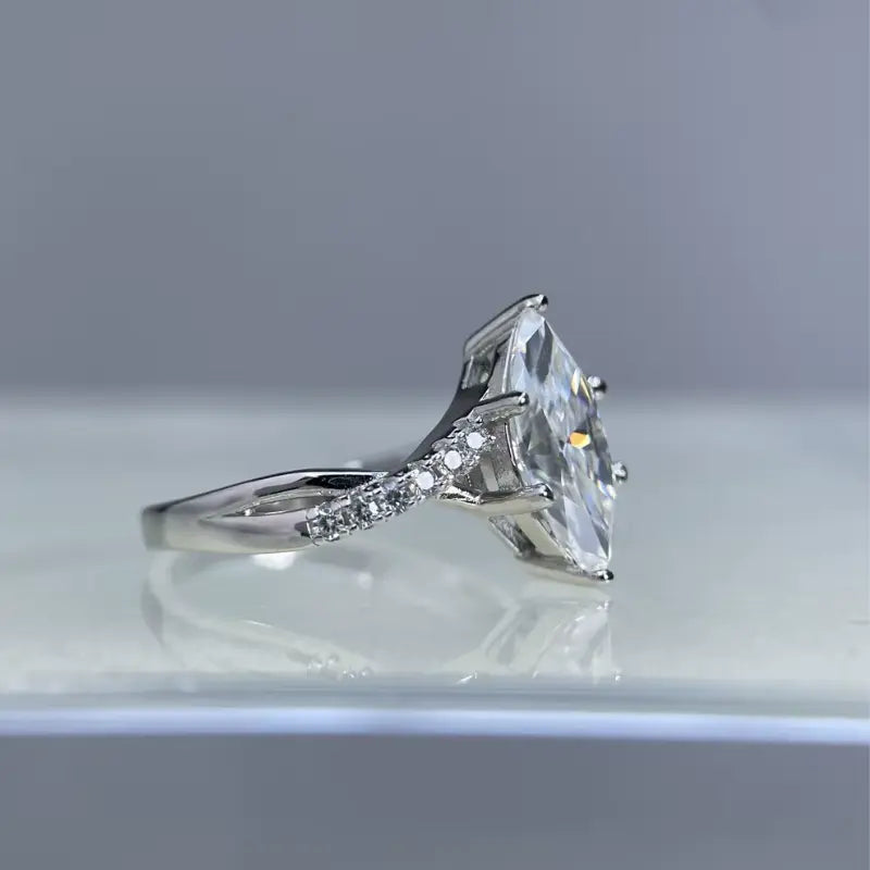 Lorienne Deluxe Marquise Cut Moissanite Ring 2.0ct