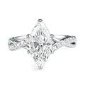 Lorienne Deluxe Marquise Cut Moissanite Ring 2.0ct