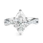 Lorienne Deluxe Marquise Cut Moissanite Ring 2.0ct
