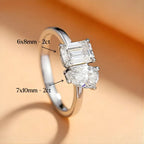 Toi et Moi Two-Stone Deluxe Moissanite Ring 4.0ctw