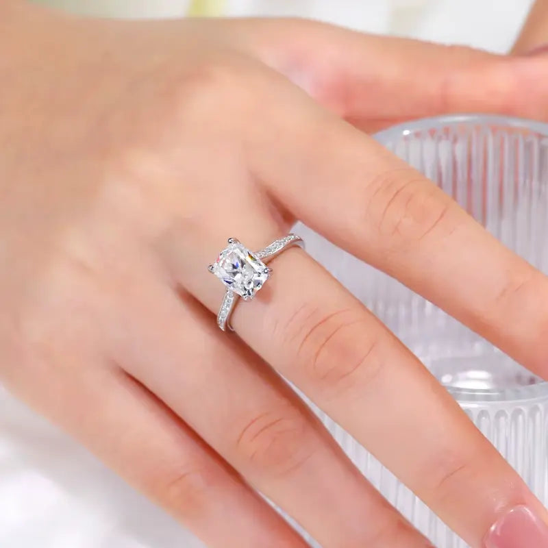 Monet Deluxe Moissanite Solitaire Ring 3.0ct