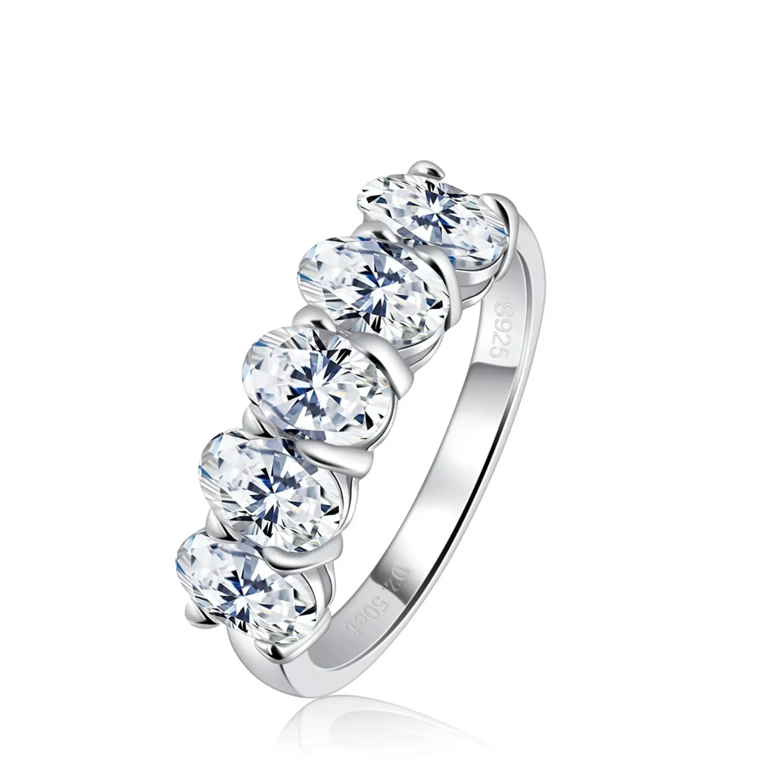 Eternity Deluxe Moissanite Ring 0.5ct