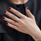 Lumière Deluxe 4.5ct Oval Cut Moissanite Ring