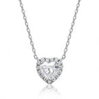 Pavé Heart Deluxe Moissanite Necklace