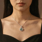 Oceane 2ct Green Deluxe Moissanite Necklace