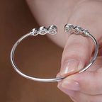 Elara Cuff 1.8ctw Deluxe Moissanite Bracelet