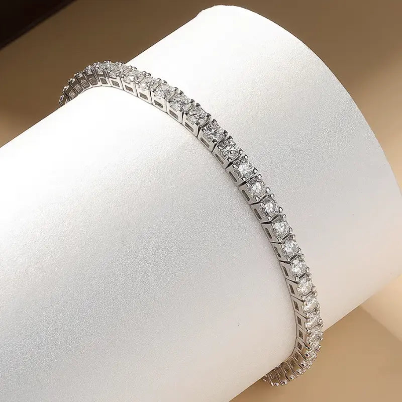 Classic Deluxe Moissanite Riviera Bracelet (0.5ct per Stone)