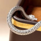 Elodie Sterling Silver and Deluxe Moissanite Bracelet