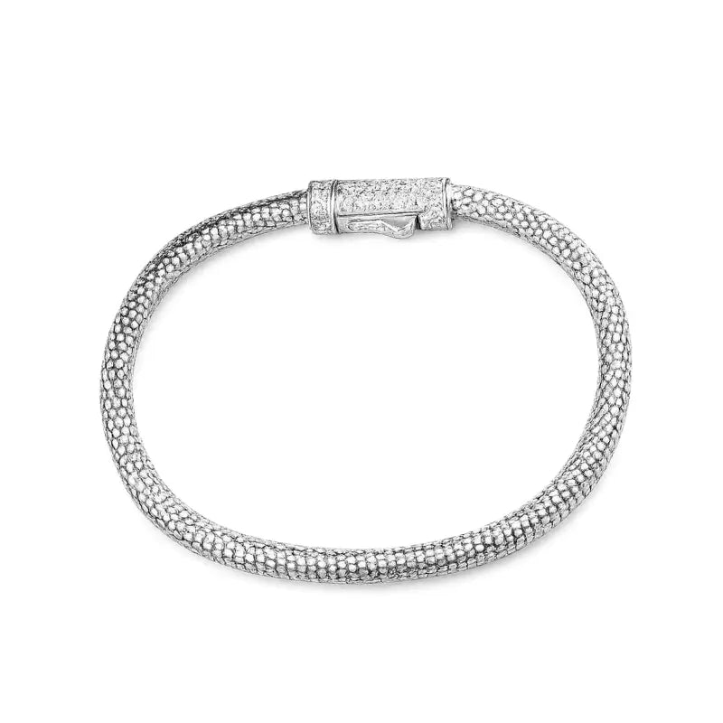 Elodie Sterling Silver and Deluxe Moissanite Bracelet