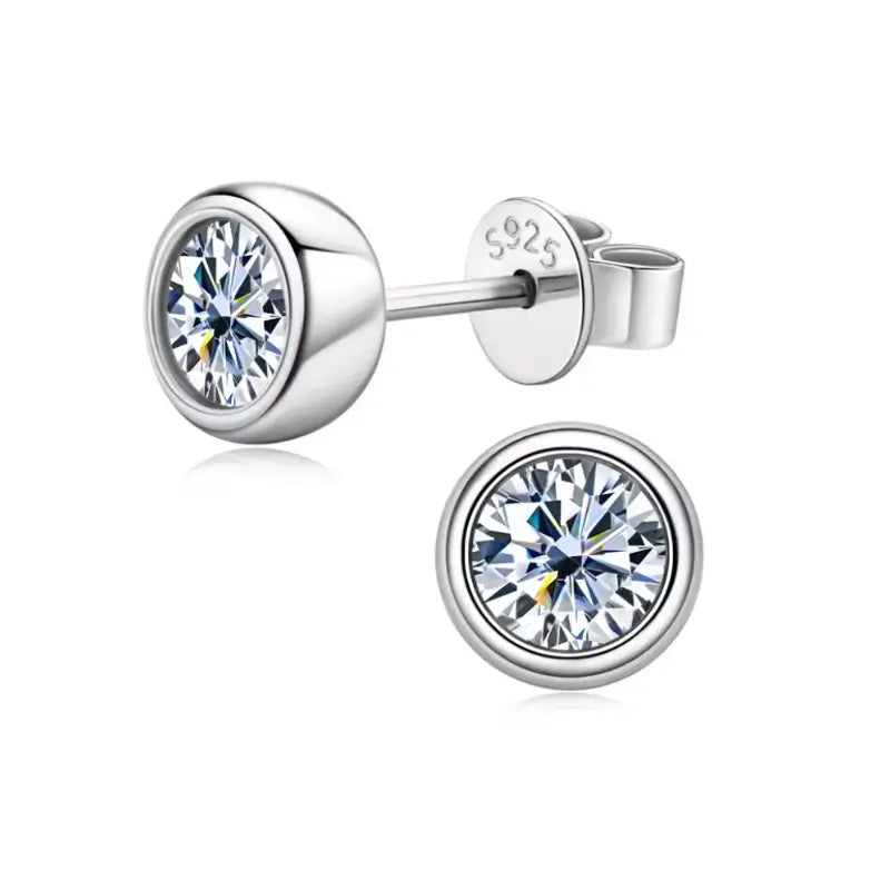 Orbé Moissanite Deluxe Solitaire Earrings 0.5ct