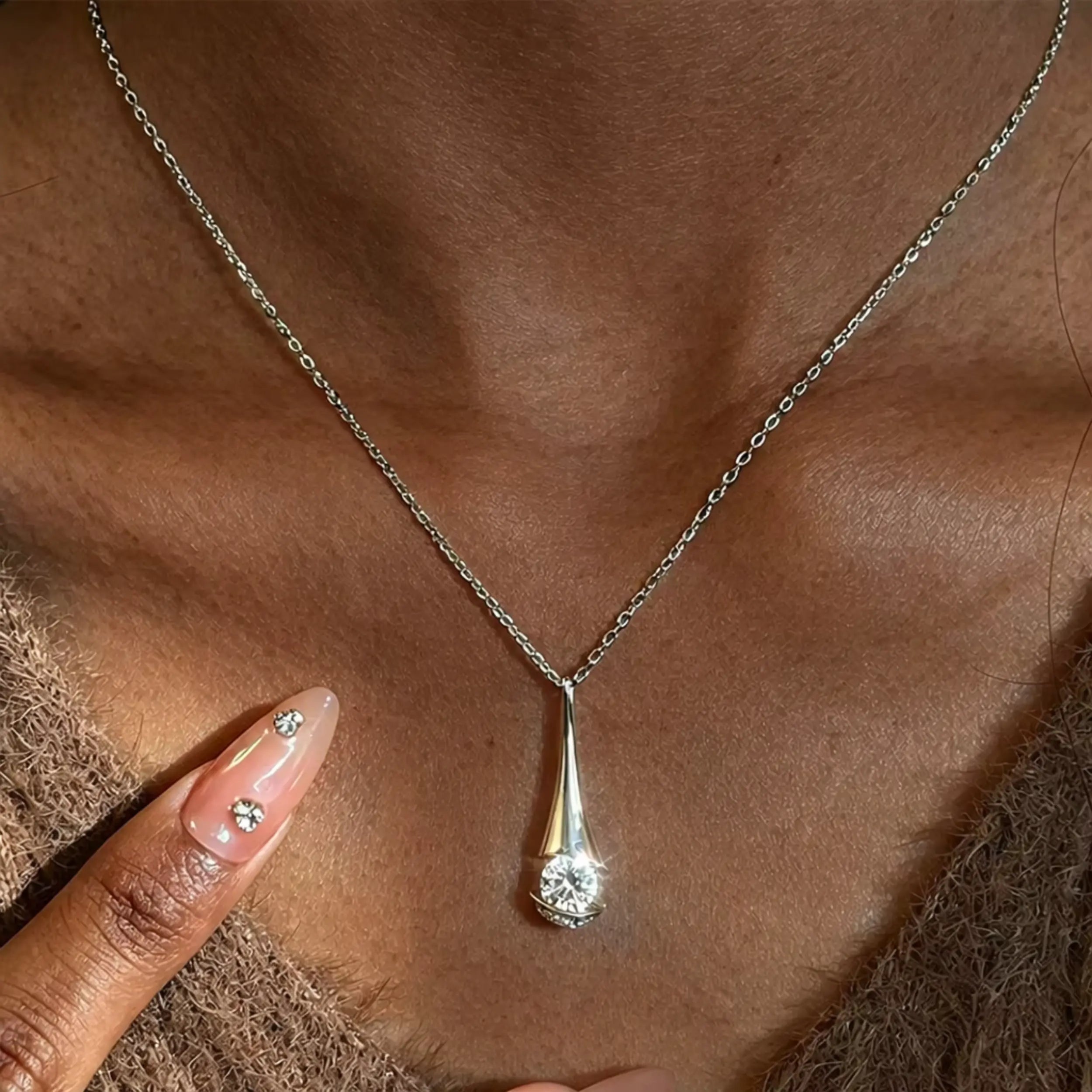 Aster Deluxe Moissanite Necklace 0.5ct