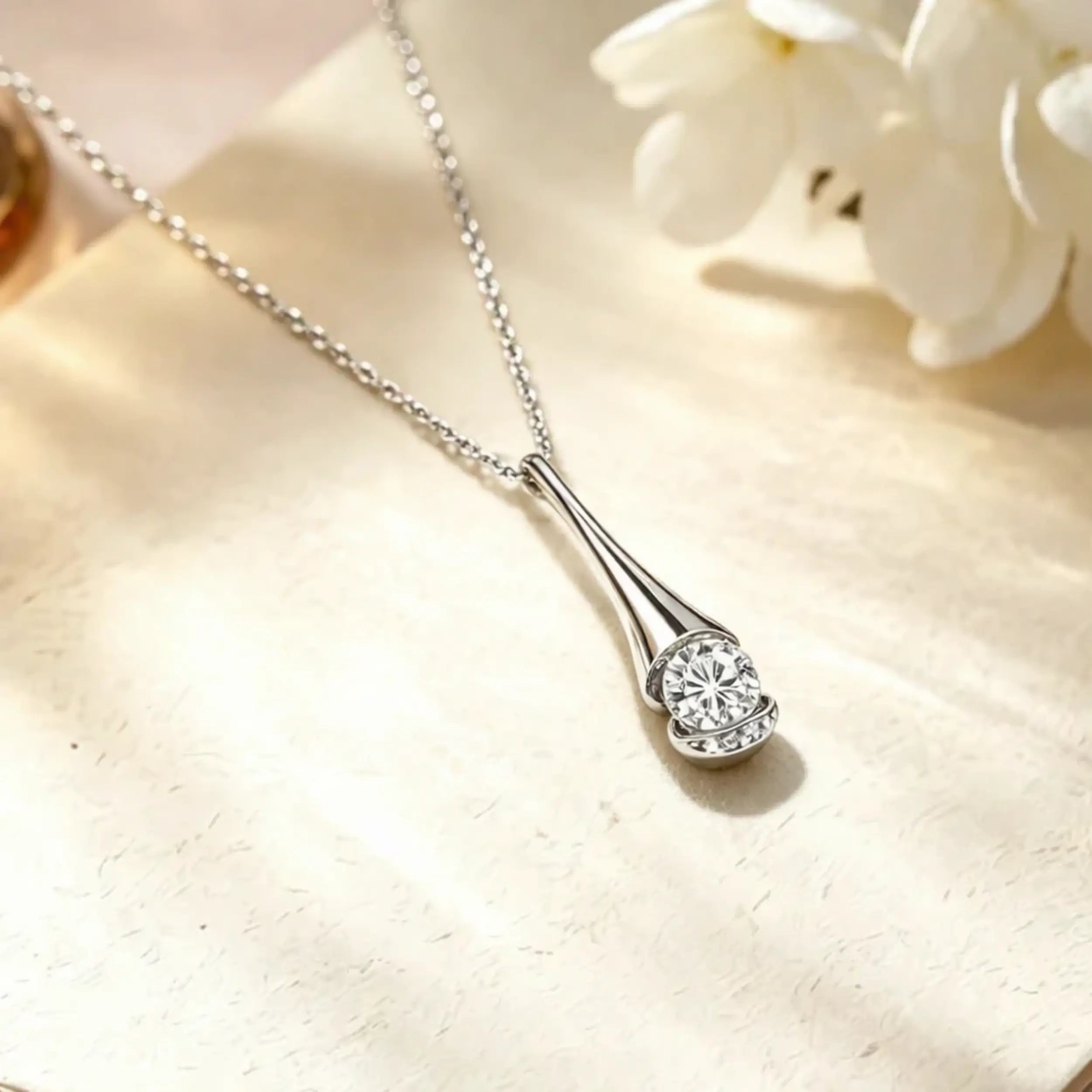 Aster Deluxe Moissanite Necklace 0.5ct