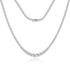 Classic Riviera Deluxe Moissanite Necklace