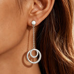 Avoré Circle Drop Earrings Deluxe Moissanite