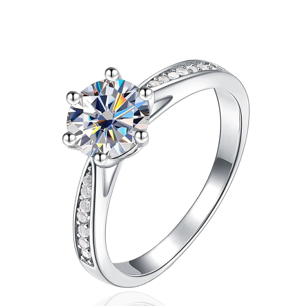 New Love Moissanite Solitaire Ring 1.0ct
