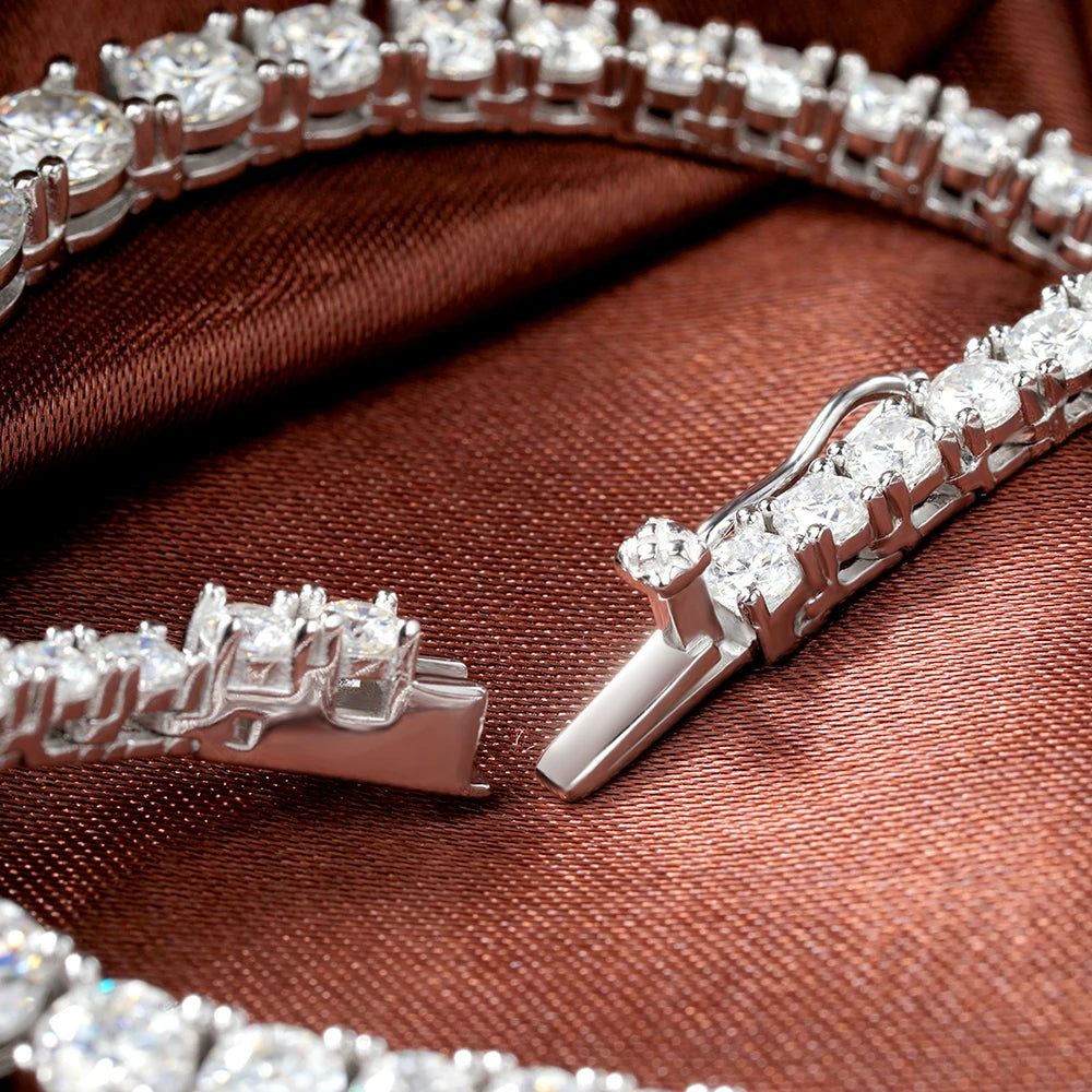 Classic Riviera Deluxe Moissanite Necklace