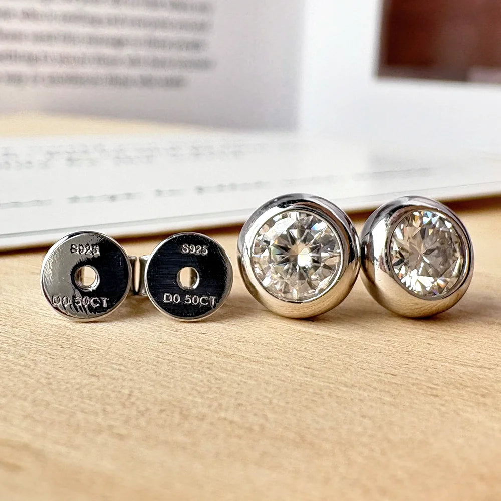 Orbé Moissanite Deluxe Solitaire Earrings 0.5ct