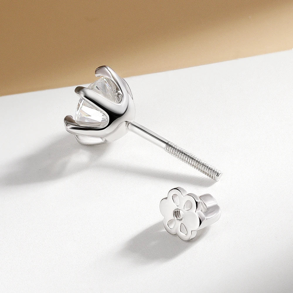 Lórien Deluxe Moissanite Solitaire Earrings
