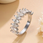 Nivelle Deluxe 10-Stone Moissanite Eternity Ring 3.0ctw