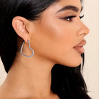 Heart Deluxe Pavé Moissanite Earrings