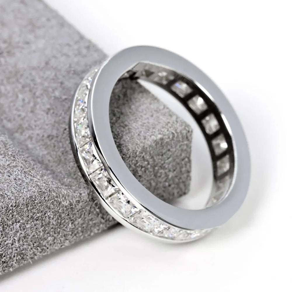Souveraine Deluxe Moissanite Eternity Ring 6.6ctw