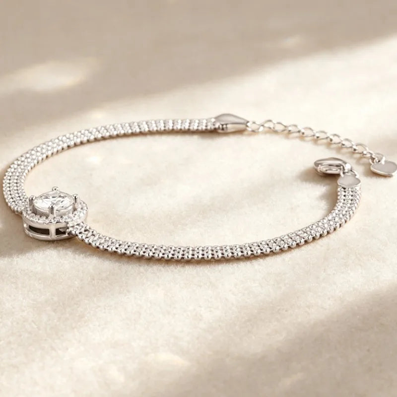 Ravelle Deluxe Moissanite Bracelet 1ct