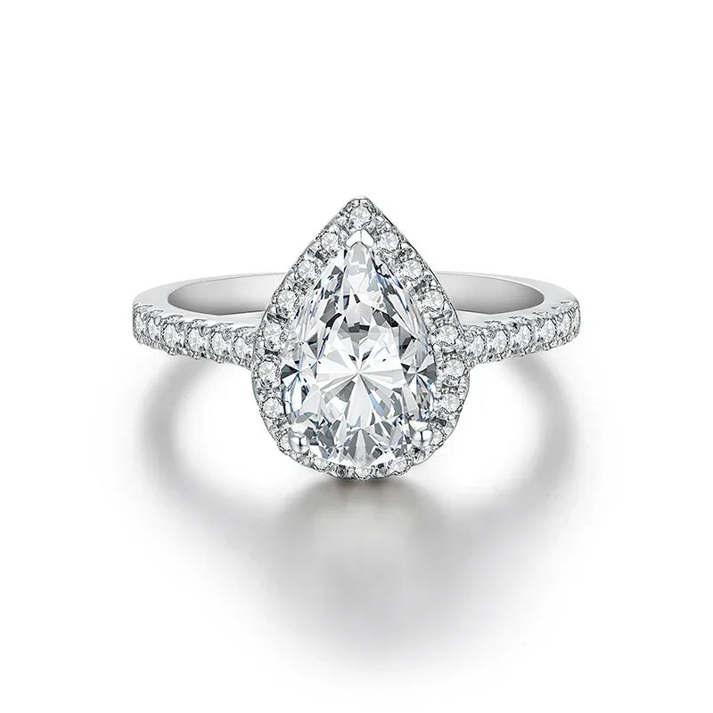 Virelle Pear Cut Moissanite Engagement Ring 2.0ct