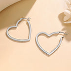 Heart Deluxe Pavé Moissanite Earrings