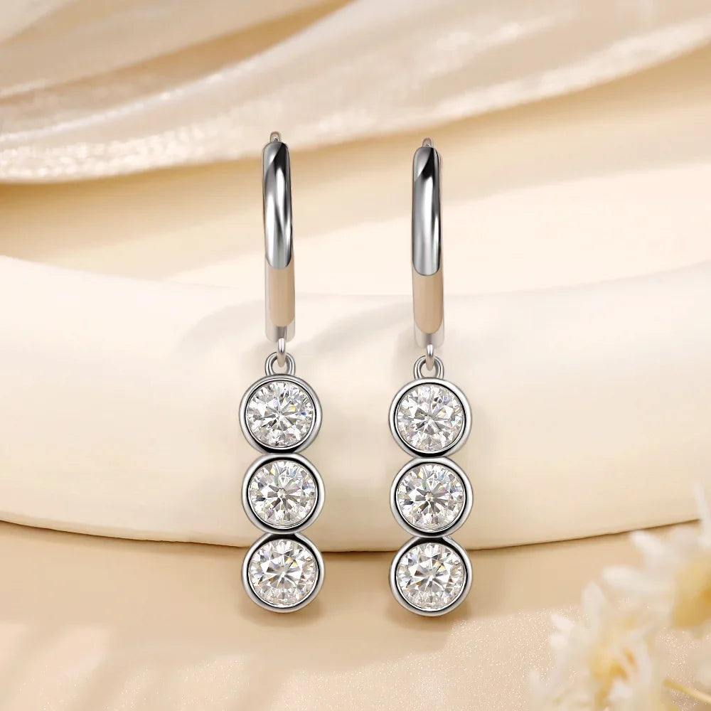 Carisma Deluxe 1.8ctw Moissanite Earrings