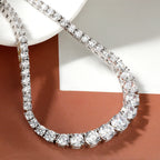 Classic Riviera Deluxe Moissanite Necklace