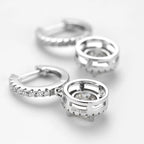 Orlys Hoop Dangle Deluxe Moissanite Earrings