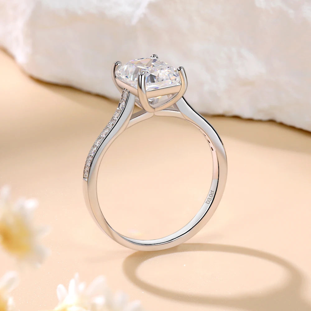 Monet Deluxe Moissanite Solitaire Ring 3.0ct
