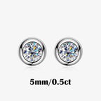 Orbé Moissanite Deluxe Solitaire Earrings 0.5ct