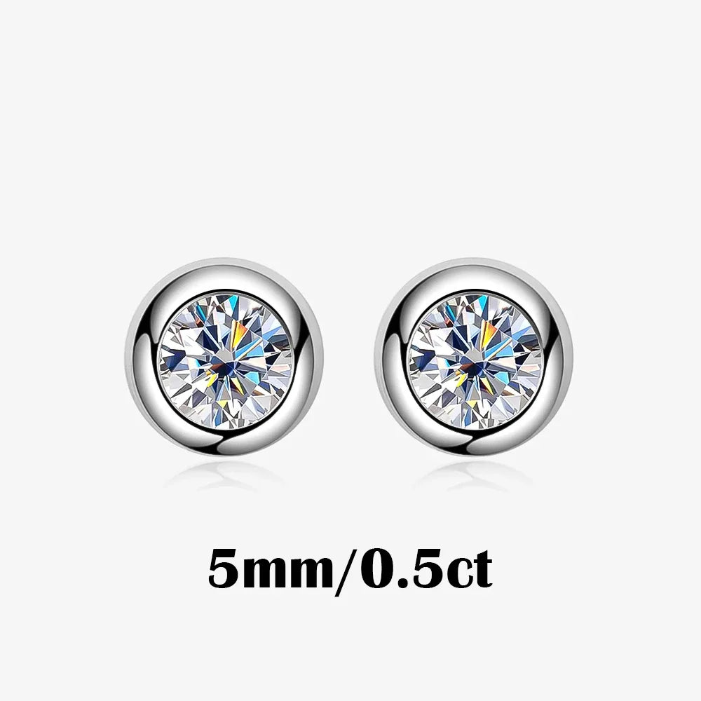 Orbé Moissanite Deluxe Solitaire Earrings 0.5ct