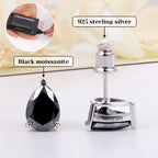 Goutte Deluxe Black Moissanite Earrings 2.0ctw – 4.0ctw