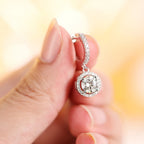 Orlys Hoop Dangle Deluxe Moissanite Earrings