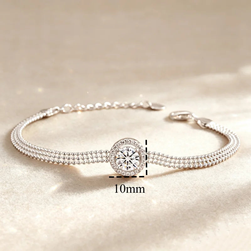 Ravelle Deluxe Moissanite Bracelet 1ct
