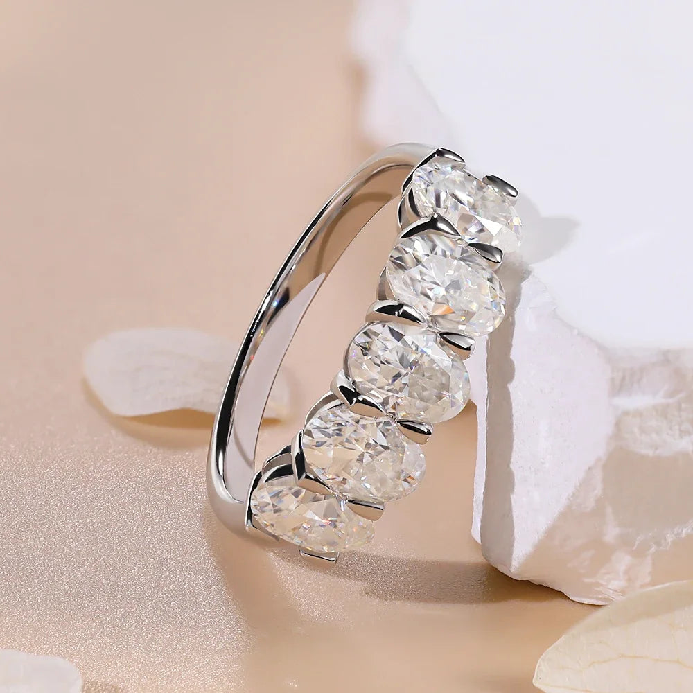 Eternity Deluxe Moissanite Ring 0.5ct