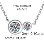 Orbé Moissanite Deluxe Solitaire Necklace 0.6ct