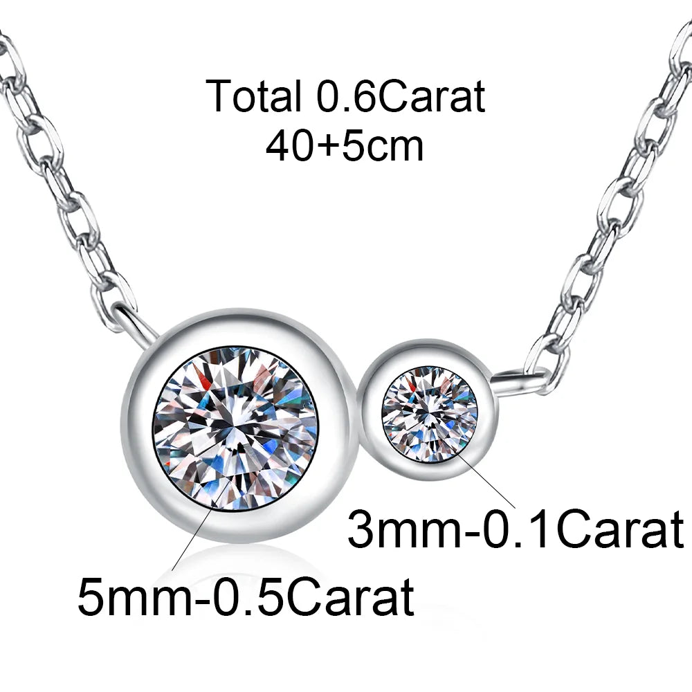 Orbé Moissanite Deluxe Solitaire Necklace 0.6ct