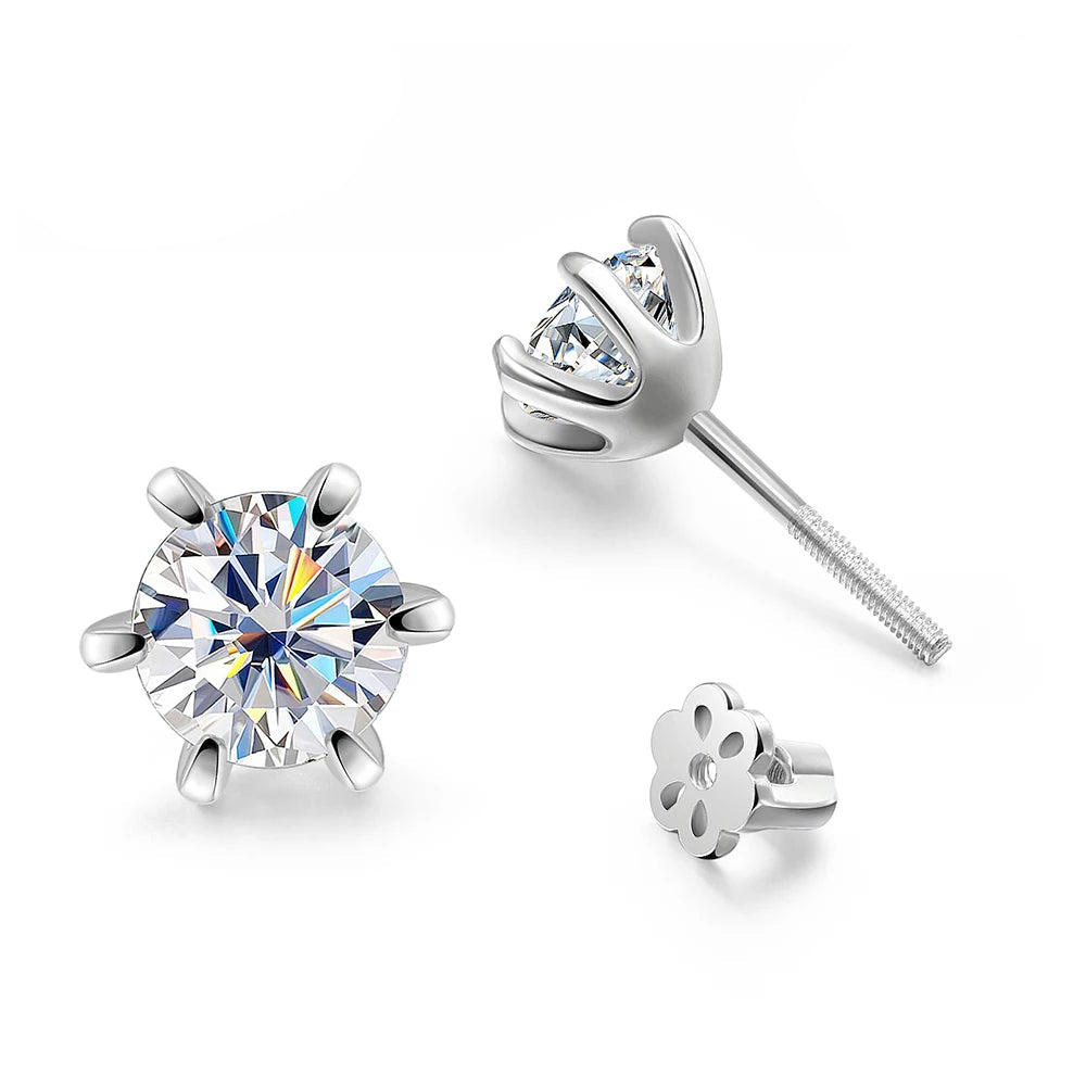 Lórien Deluxe Moissanite Solitaire Earrings